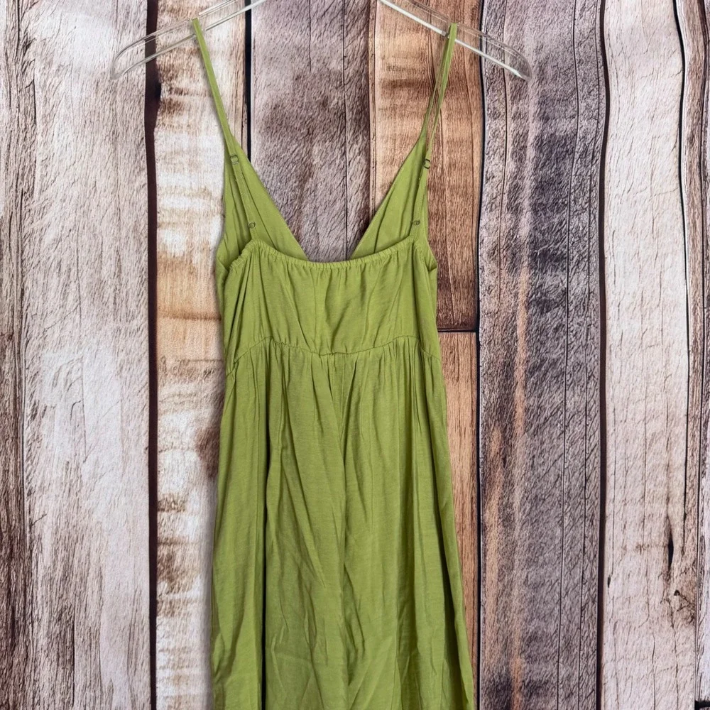 Abercrombie &‎ Fitch Dress Cutout Maxi Green Boho Coastal Resort Beach Summer XS